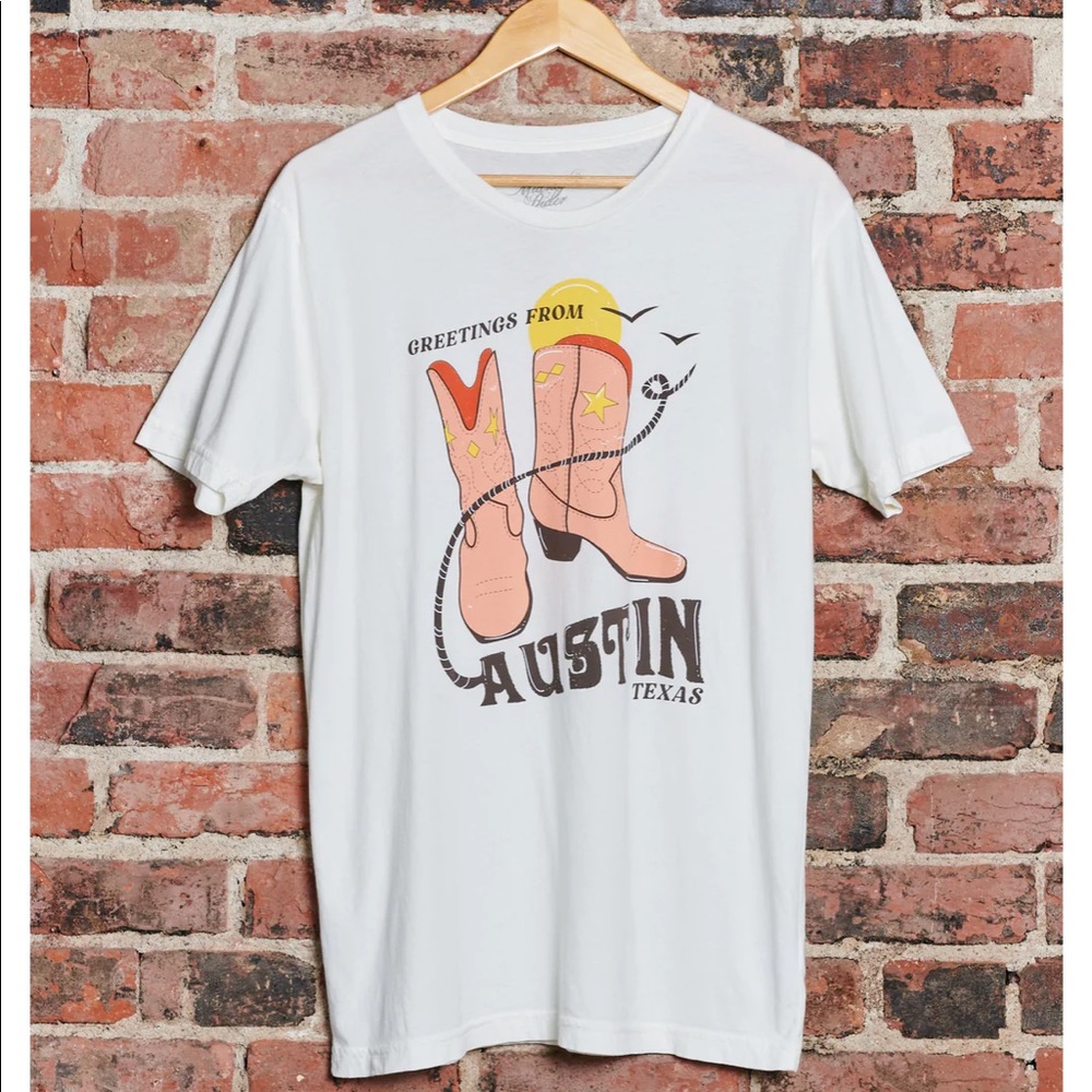 Sale! New Midnight Rider Austin Texas tee shirt sz S,M,L